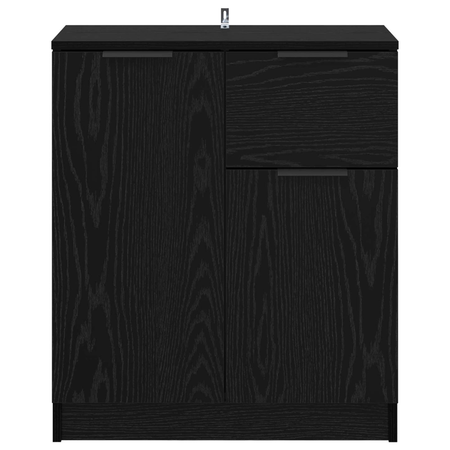 vidaXL Sideboard Schwarz Eichen-Optik 60 x 30 x 70 cm Holzwerkstoff
