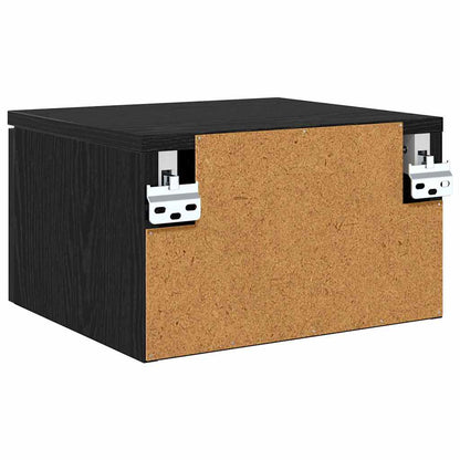 vidaXL Nachttisch 2 pcs Schwarz Eichen-Optik 34 x 30 x 20 cm
