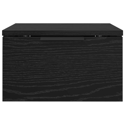 vidaXL Nachttisch 2 pcs Schwarz Eichen-Optik 34 x 30 x 20 cm
