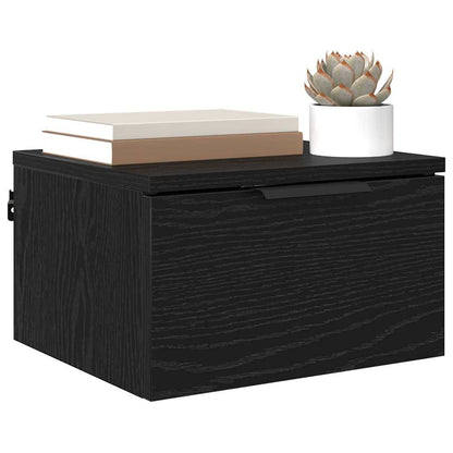 vidaXL Nachttisch 2 pcs Schwarz Eichen-Optik 34 x 30 x 20 cm
