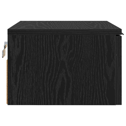 vidaXL Nachttisch 2 pcs Schwarz Eichen-Optik 34 x 30 x 20 cm