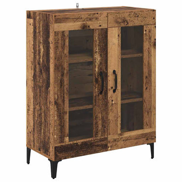 vidaXL Buffet en bois recyclé 69,5 x 34 x 90 cm Bois d'ingénierie et fer