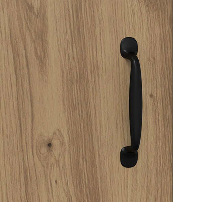 vidaXL Sideboard Artisan-Eiche 69,5 x 34 x 90 cm Verbundholz und Eisen