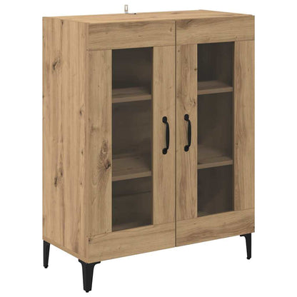vidaXL Sideboard Artisan-Eiche 69,5 x 34 x 90 cm Verbundholz und Eisen