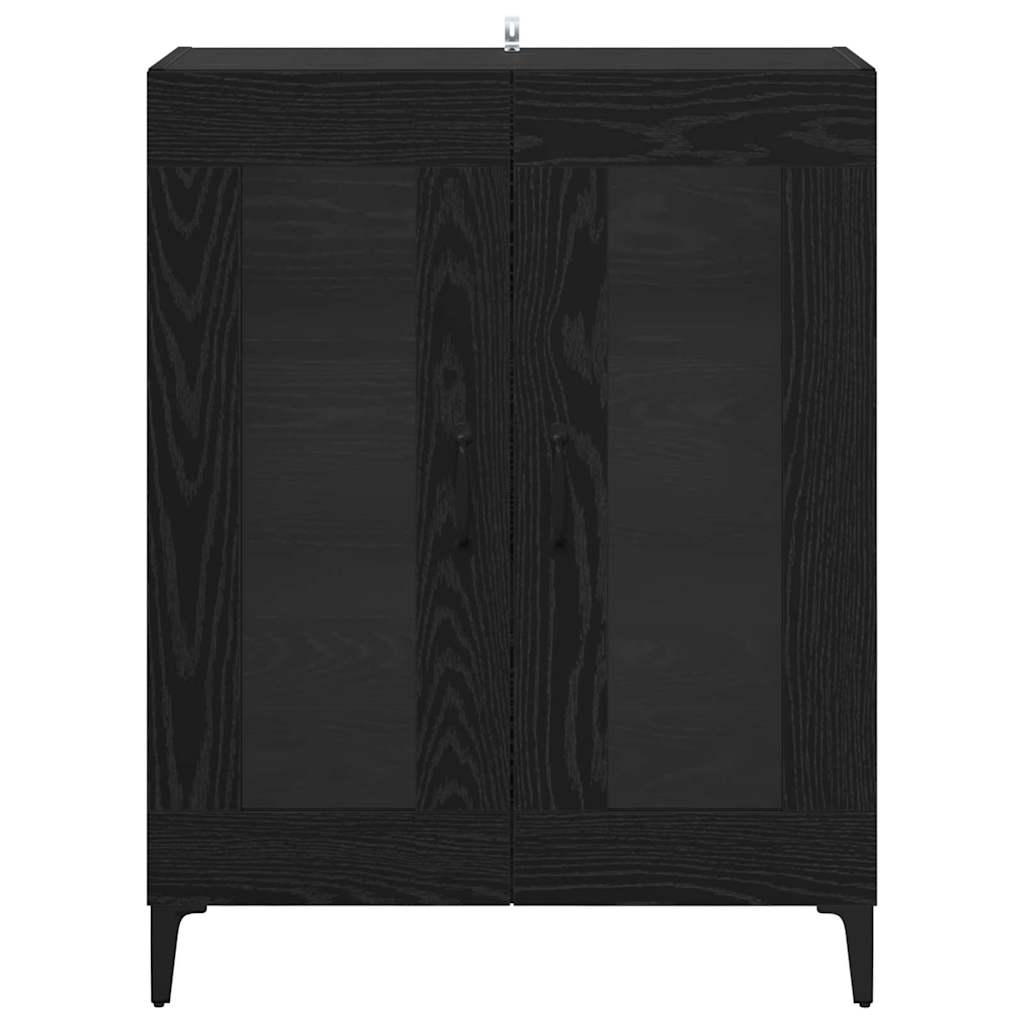 vidaXL Sideboard Schwarz Eichen-Optik 69,5 x 34 x 90 cm