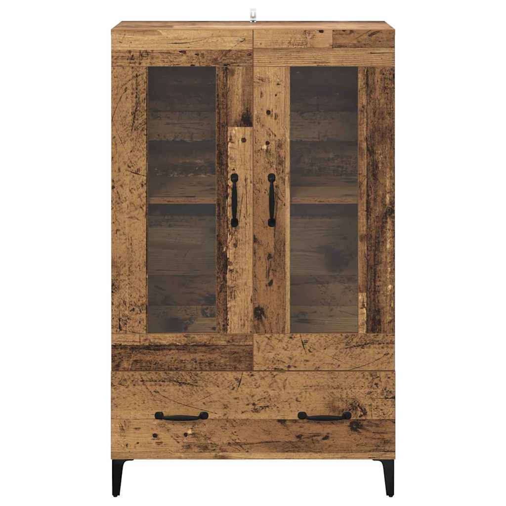 vidaXL Highboard Altholz 70 x 31 x 115 cm Verbundholz und Eisen