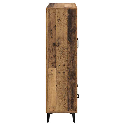 vidaXL Highboard Altholz 70 x 31 x 115 cm Verbundholz und Eisen