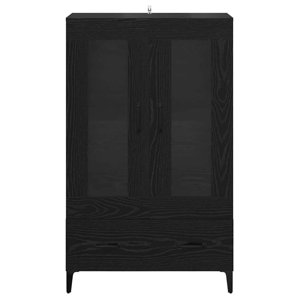 vidaXL Highboard mit Schubladen Schwarz Eichen-Optik 70 x 31 x 115 cm
