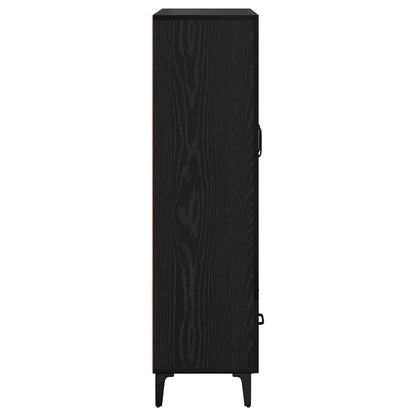 vidaXL Highboard mit Schubladen Schwarz Eichen-Optik 70 x 31 x 115 cm