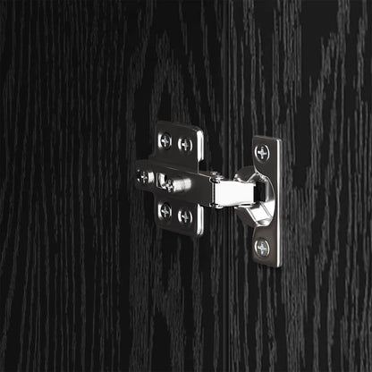 Sideboard Schwarz Eichen-Optik 34,5 x 34 x 90 cm Holzwerkstoff