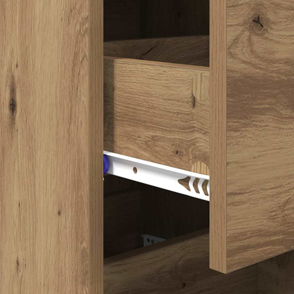 Sideboard Artisan-Eiche 34,5 x 34 x 90 cm Holzwerkstoff