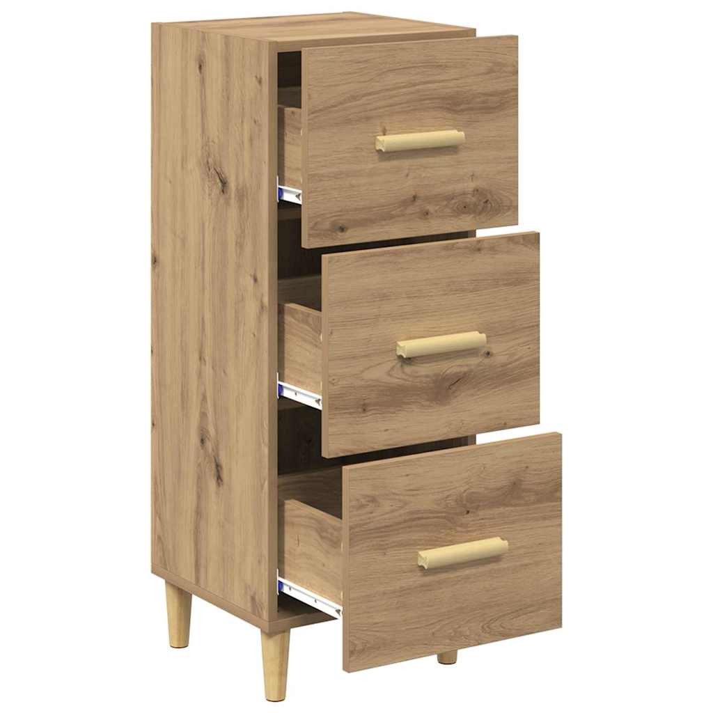 Sideboard Artisan-Eiche 34,5 x 34 x 90 cm Holzwerkstoff