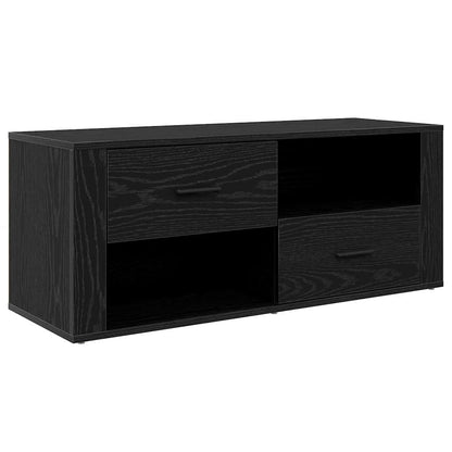 TV-Schränk Schwarz Eichen-Optik 100 x 35 x 40 cm Holzwerkstoff