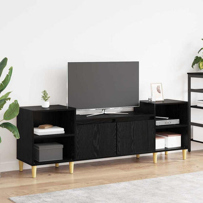vidaXL TV-Schränk Schwarz Eichen-Optik 160 x 35 x 55 cm Holzwerkstoff