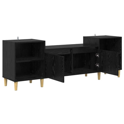 vidaXL TV-Schränk Schwarz Eichen-Optik 160 x 35 x 55 cm Holzwerkstoff