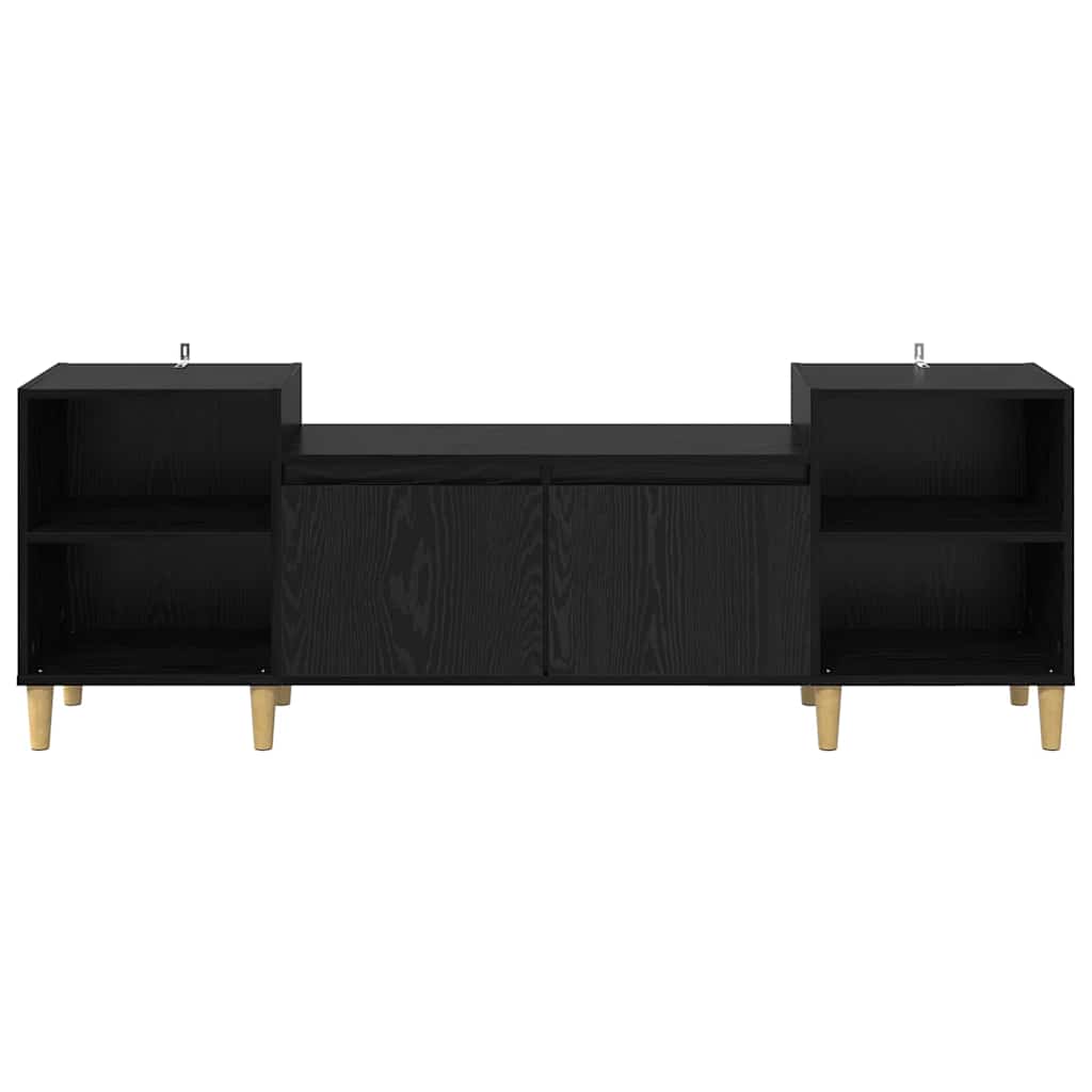 vidaXL TV-Schränk Schwarz Eichen-Optik 160 x 35 x 55 cm Holzwerkstoff