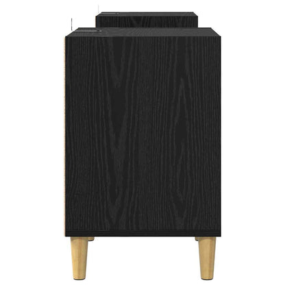 vidaXL TV-Schränk Schwarz Eichen-Optik 160 x 35 x 55 cm Holzwerkstoff