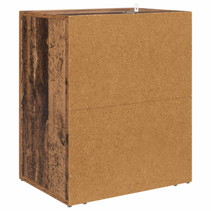 vidaXL Nachttisch mit Schubladen Altholz 35 x 50 x 60 cm Holzwerkstoff