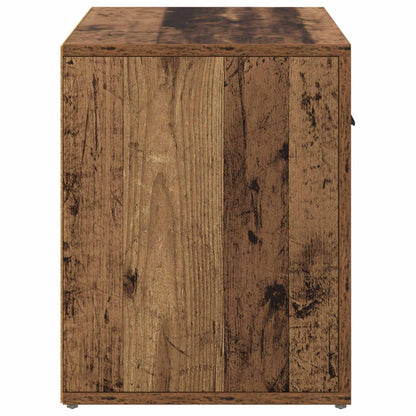 vidaXL Nachttisch mit Schubladen Altholz 35 x 60 x 50 cm Holzwerkstoff