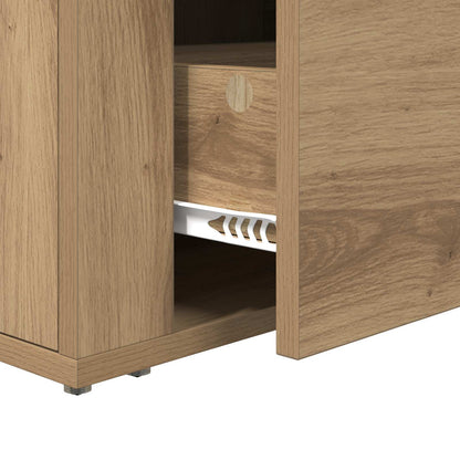 vidaXL Nachttisch Artisan-Eiche 35 x 60 x 50 cm Holzwerkstoff