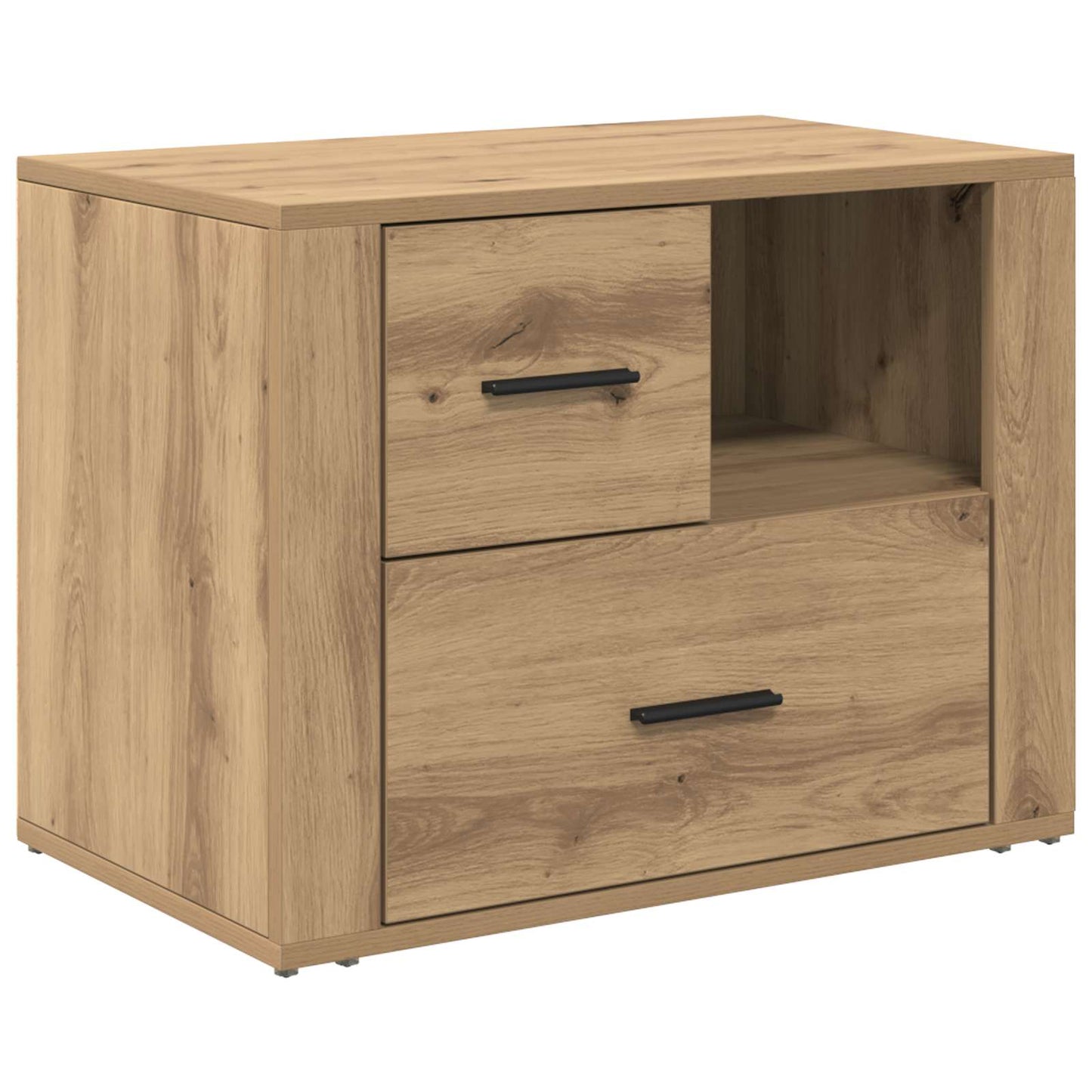 vidaXL Nachttisch Artisan-Eiche 35 x 60 x 50 cm Holzwerkstoff
