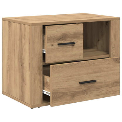 vidaXL Nachttisch Artisan-Eiche 35 x 60 x 50 cm Holzwerkstoff