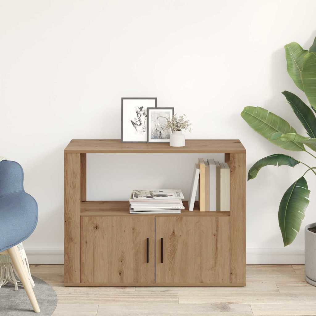 Sideboard Artisan-Eiche 80 x 30 x 60 cm Holzwerkstoff