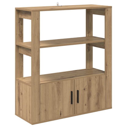 vidaXL Sideboard Artisan-Eiche 30 x 80 x 90 cm Holzwerkstoff