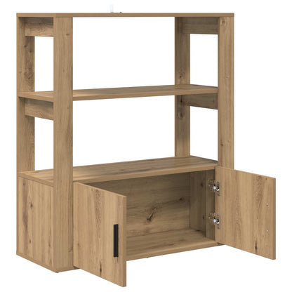 vidaXL Sideboard Artisan-Eiche 30 x 80 x 90 cm Holzwerkstoff