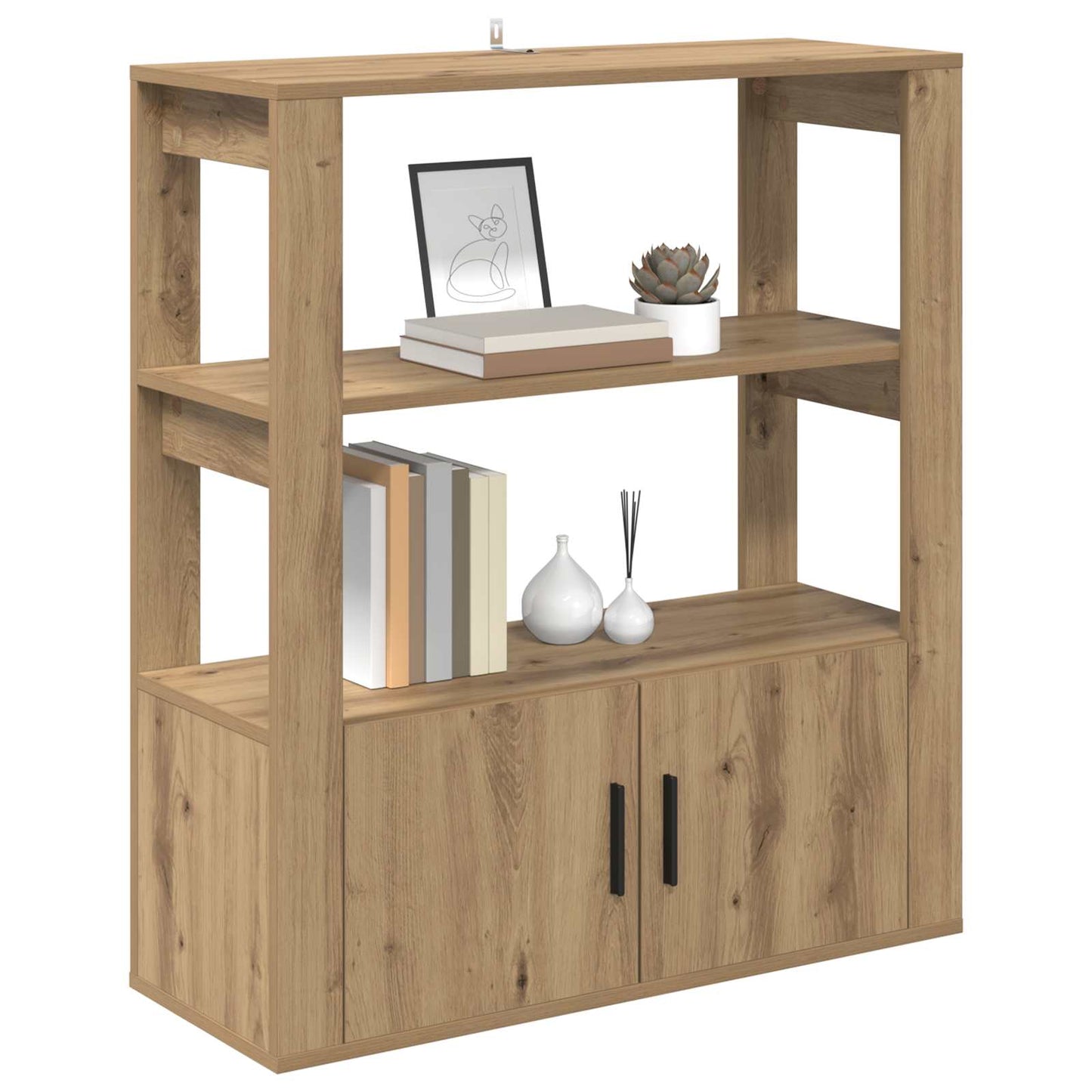 vidaXL Sideboard Artisan-Eiche 30 x 80 x 90 cm Holzwerkstoff