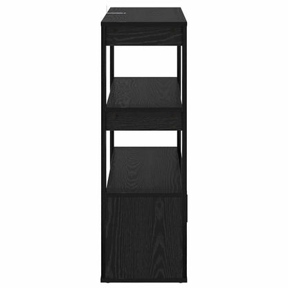 Sideboard Schwarz Eichen-Optik 30 x 80 x 90 cm Holzwerkstoff