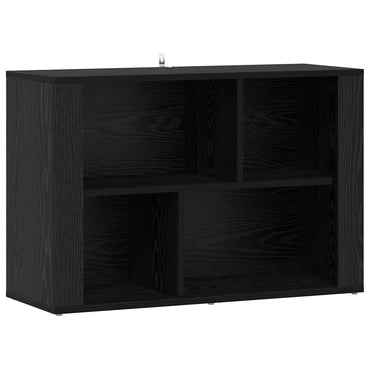 vidaXL Sideboard Schwarz Eichen-Optik 80 x 30 x 53 cm Holzwerkstoff