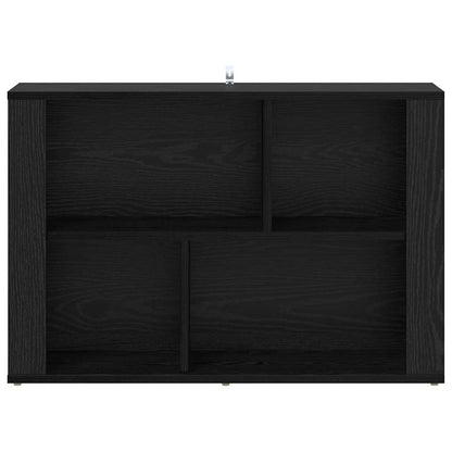 vidaXL Sideboard Schwarz Eichen-Optik 80 x 30 x 53 cm Holzwerkstoff