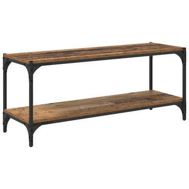vidaXL TV-Schränk Altholz 100x33x41cm Verbundholz und Eisen