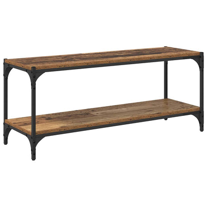 TV-Schränk Altholz 100x33x41cm Verbundholz und Eisen