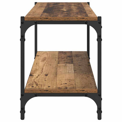 TV-Schränk Altholz 100x33x41cm Verbundholz und Eisen