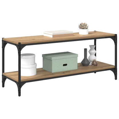 vidaXL TV-Schränk Artisan-Eiche 100x33x41cm Verbundholz und Eisen