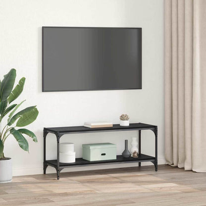 vidaXL TV-Schränk Schwarz Eichen-Optik 100x33x41cm