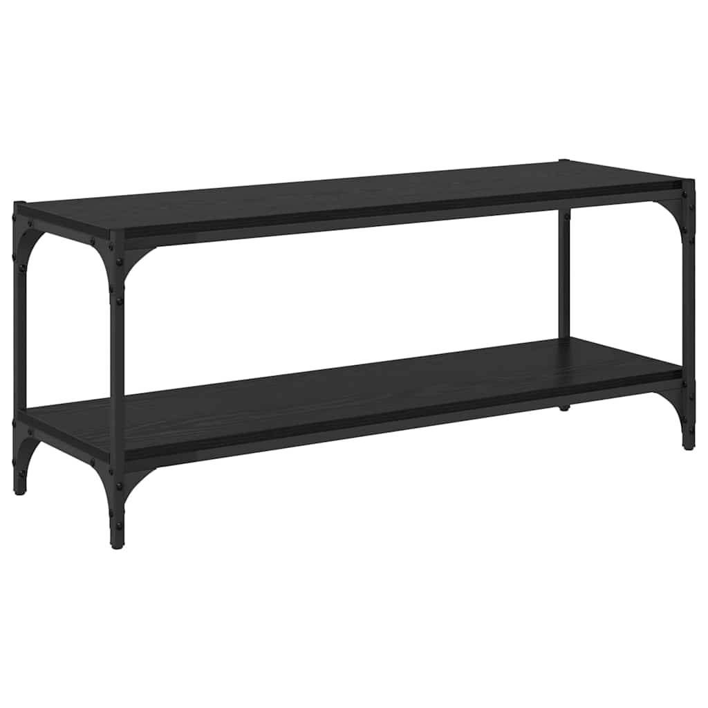 vidaXL TV-Schränk Schwarz Eichen-Optik 100x33x41cm