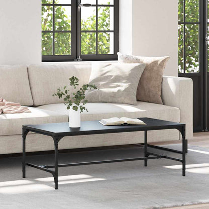 vidaXL Couchtisch Schwarz Eichen-Optik 100 x 50 x 35 cm Holzwerkstoff