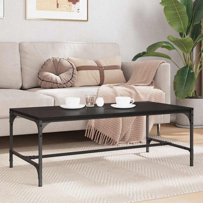 vidaXL Couchtisch Schwarz Eichen-Optik 100 x 50 x 35 cm Holzwerkstoff