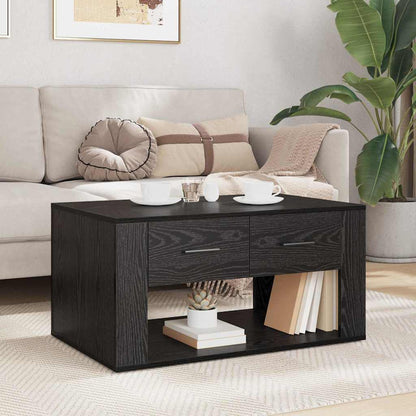 vidaXL Couchtisch Schwarz Eichen-Optik 80 x 50 x 40 cm Holzwerkstoff