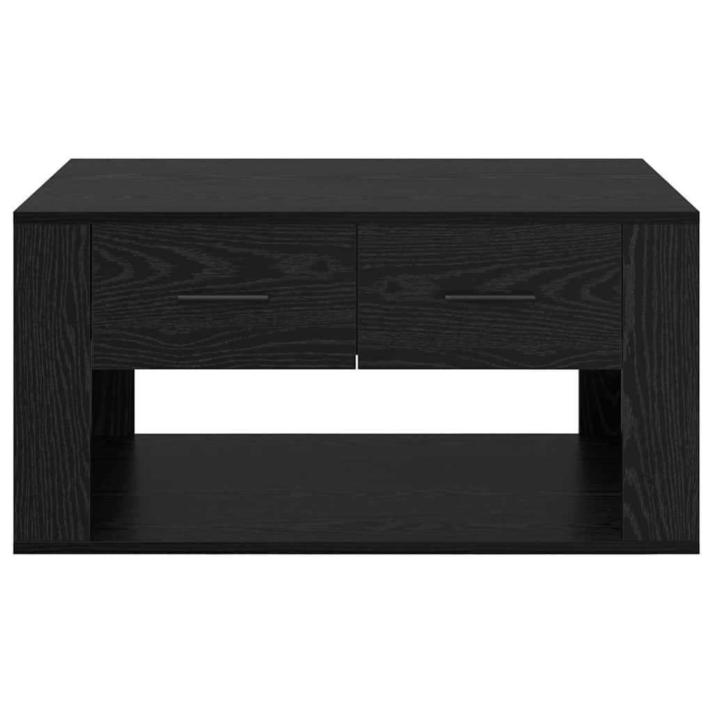 vidaXL Couchtisch Schwarz Eichen-Optik 80 x 50 x 40 cm Holzwerkstoff