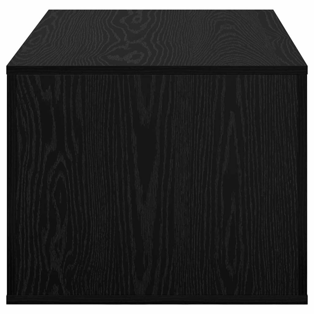 vidaXL Couchtisch Schwarz Eichen-Optik 80 x 50 x 40 cm Holzwerkstoff
