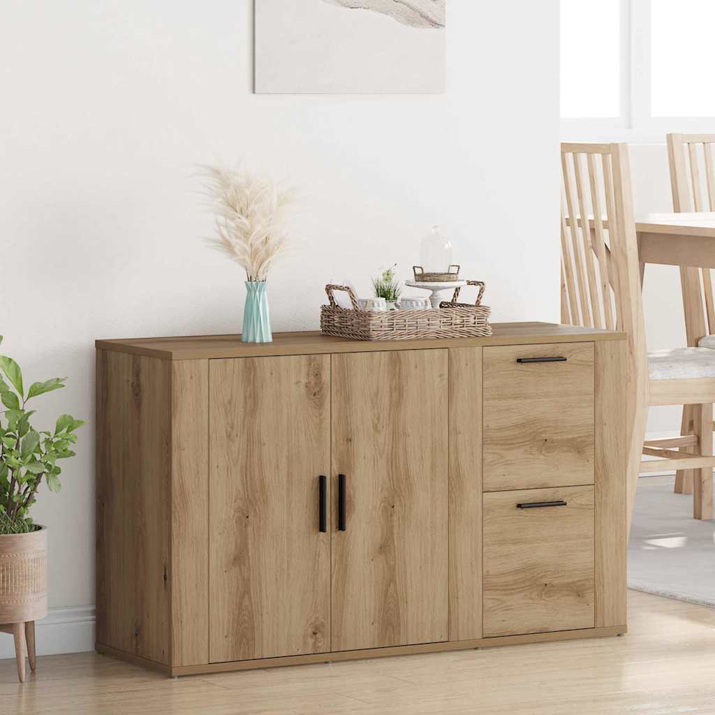 vidaXL mit Schubladen Artisan-Eiche 100 x 33 x 59,5 cm Holzwerkstoff