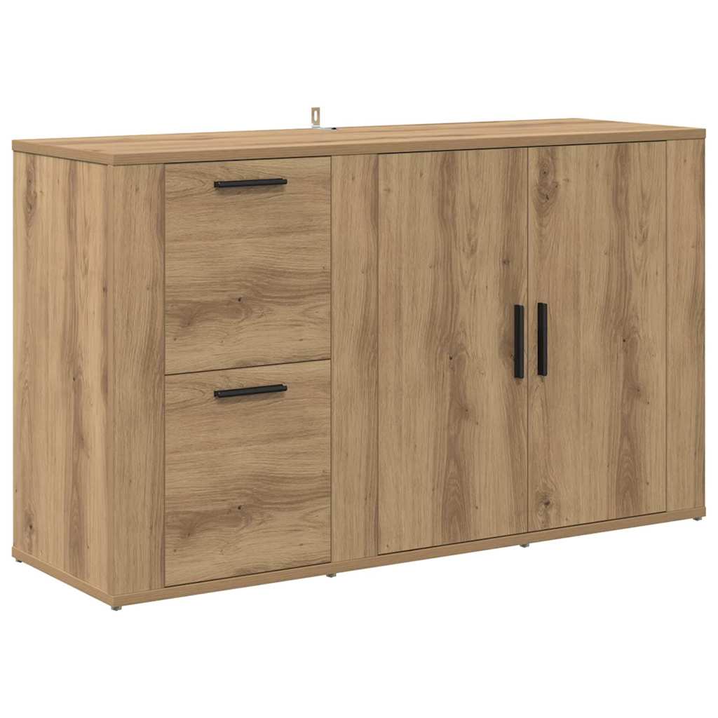 vidaXL mit Schubladen Artisan-Eiche 100 x 33 x 59,5 cm Holzwerkstoff