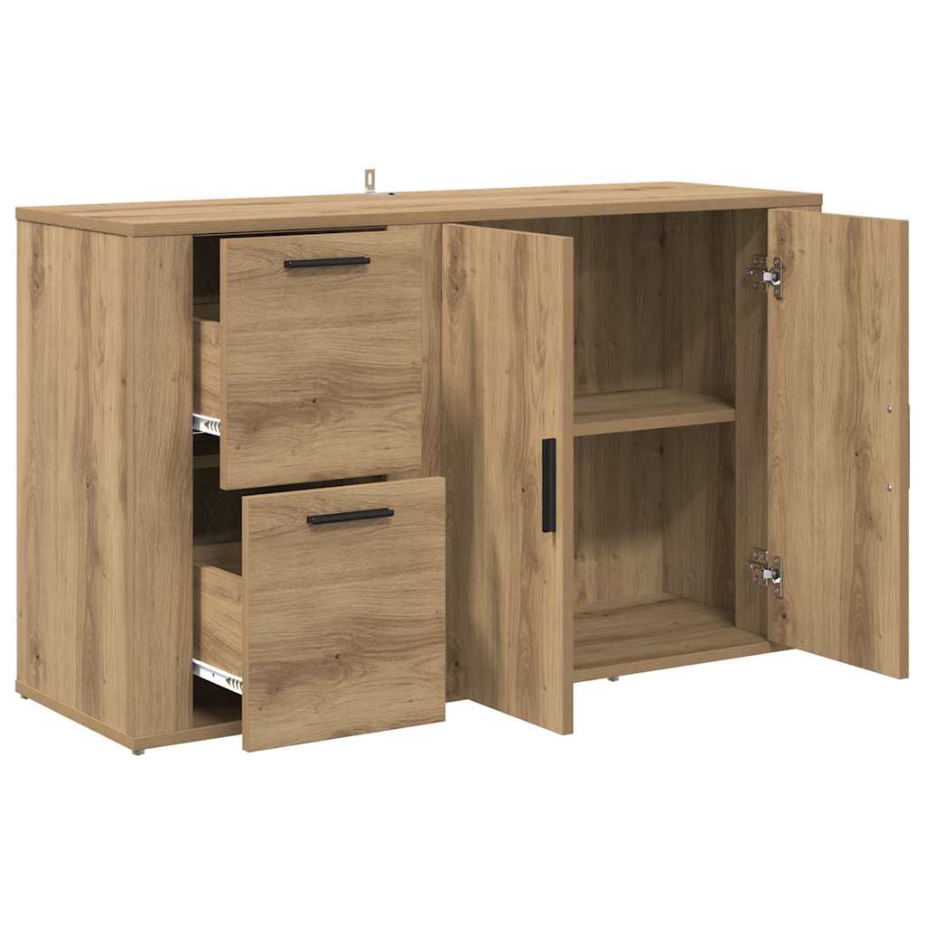 vidaXL mit Schubladen Artisan-Eiche 100 x 33 x 59,5 cm Holzwerkstoff