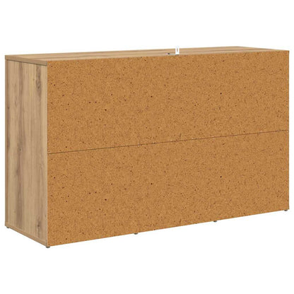 vidaXL mit Schubladen Artisan-Eiche 100 x 33 x 59,5 cm Holzwerkstoff
