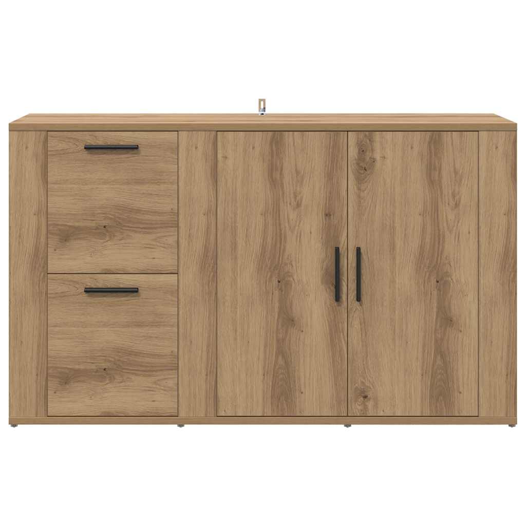 vidaXL mit Schubladen Artisan-Eiche 100 x 33 x 59,5 cm Holzwerkstoff