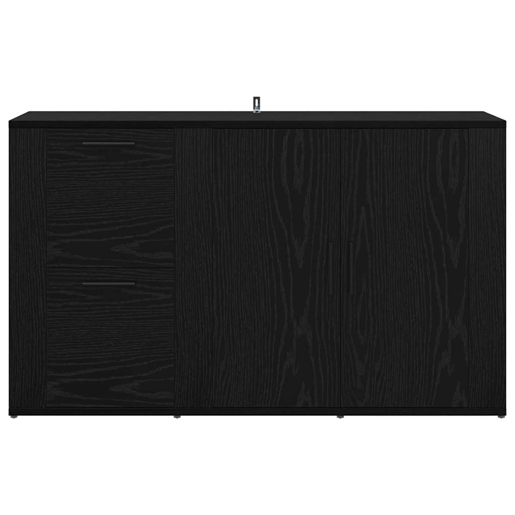 Schwarz Eichen-Optik 100 x 33 x 59,5 cm Holzwerkstoff